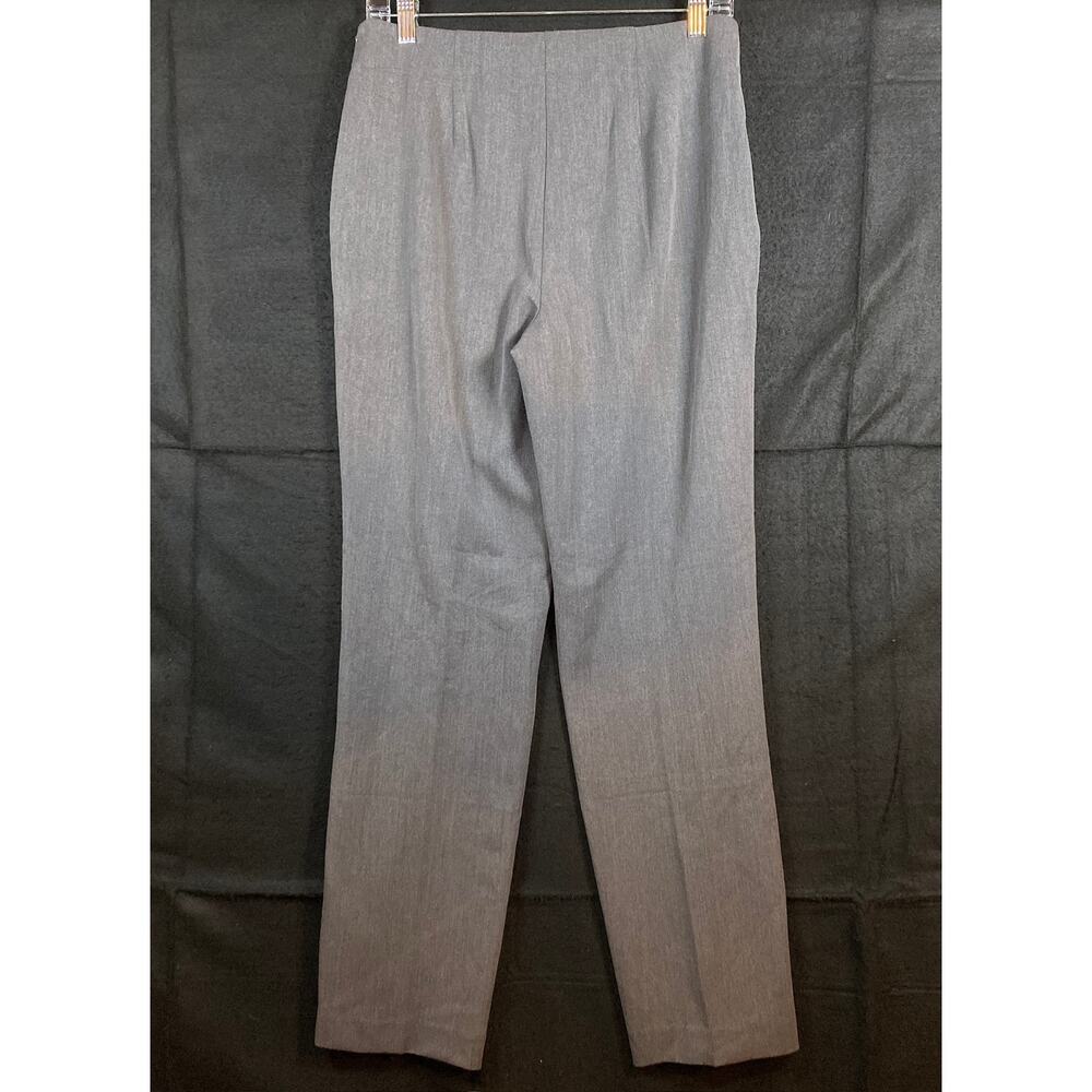 Chicos Womens Pants Gray Pull On Side Zip Straight Leg Rayon Blend Stretch 0 (S) - Picture 10 of 12